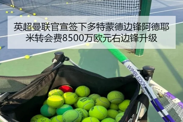 英超曼联官宣签下多特蒙德边锋阿德耶米转会费8500万欧元右边锋升级
